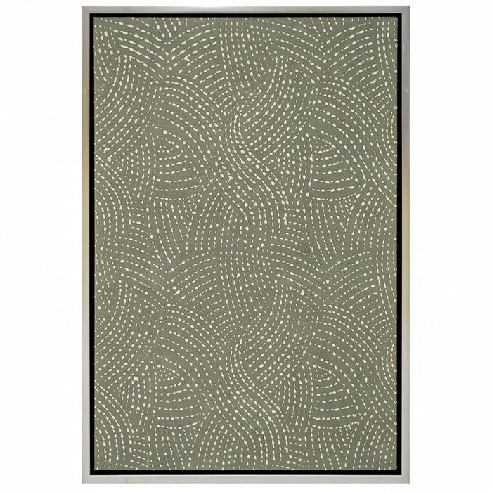 Serendipity Enhanced Canvas Print White & Green - 53102