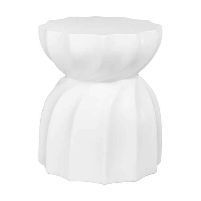 Swirl 400mm Concrete Stool White - 33125