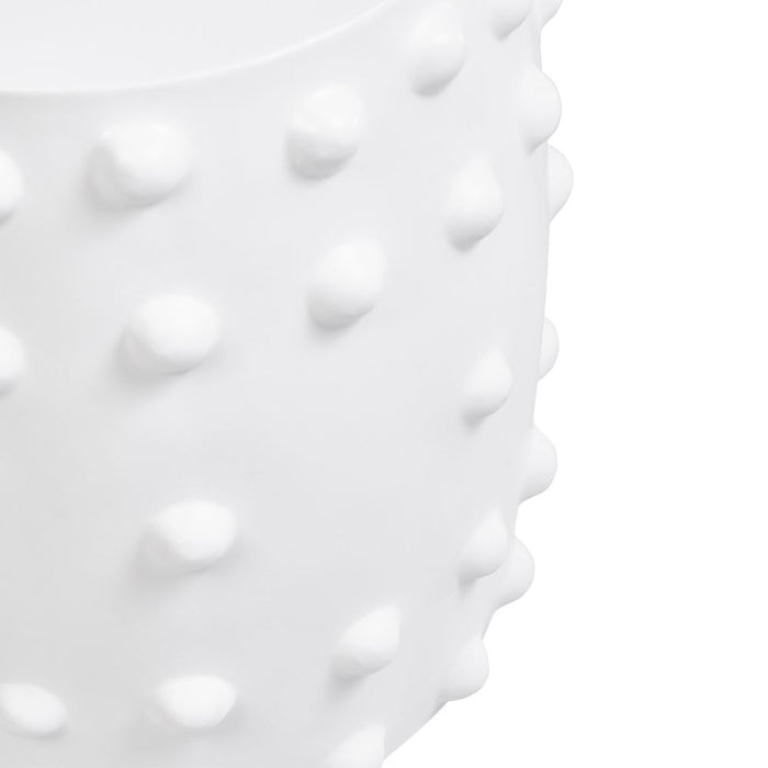 Otto 400mm Concrete Stool White - 33126