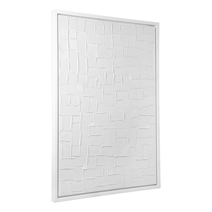 Mosaic Blanco Canvas Painting White- 52975