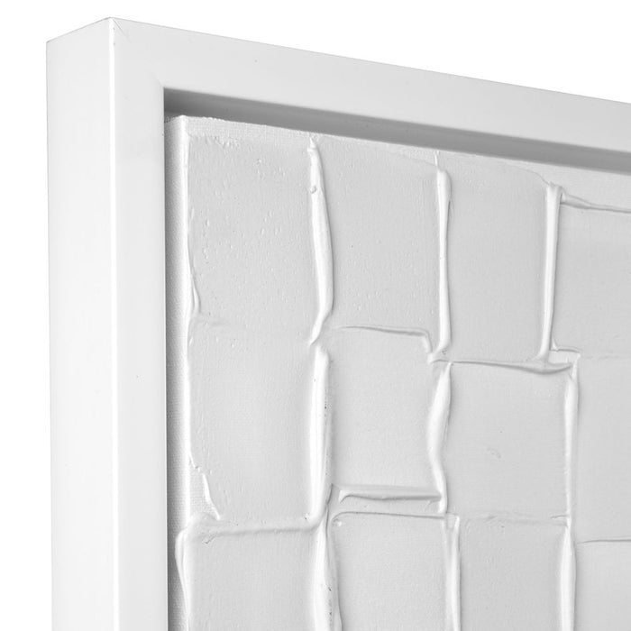 Mosaic Blanco Canvas Painting White- 52975