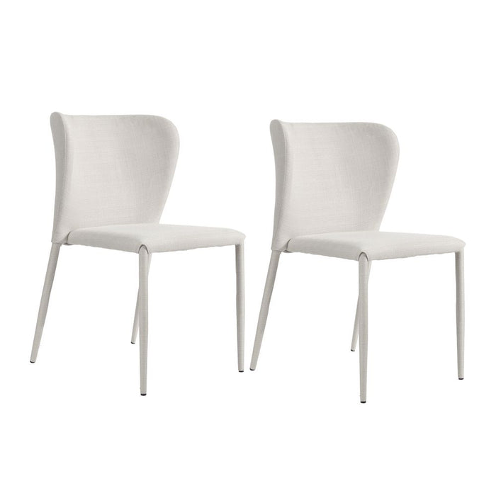 Foley Set Of 2 Dining Chair with Fabric Legs Natural - 33061