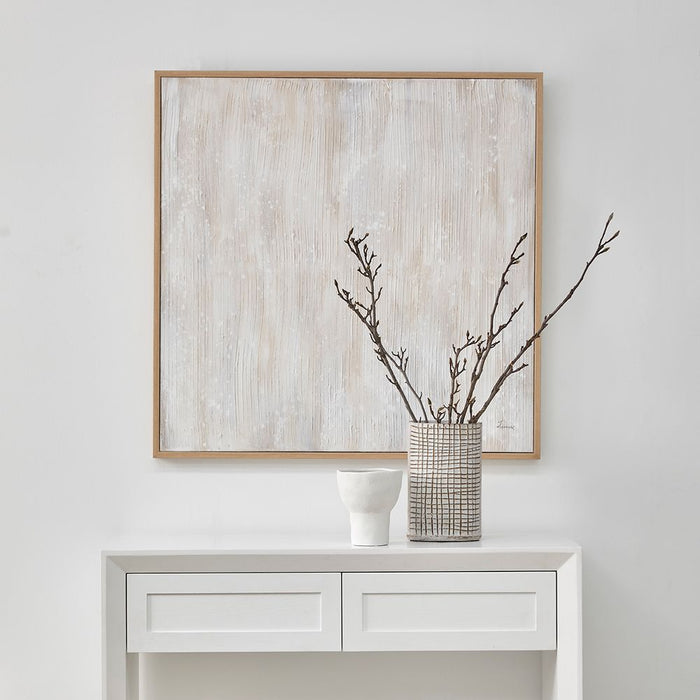 Peaceful Wood Dreaming Canvas Painting Natural Frame - 53182