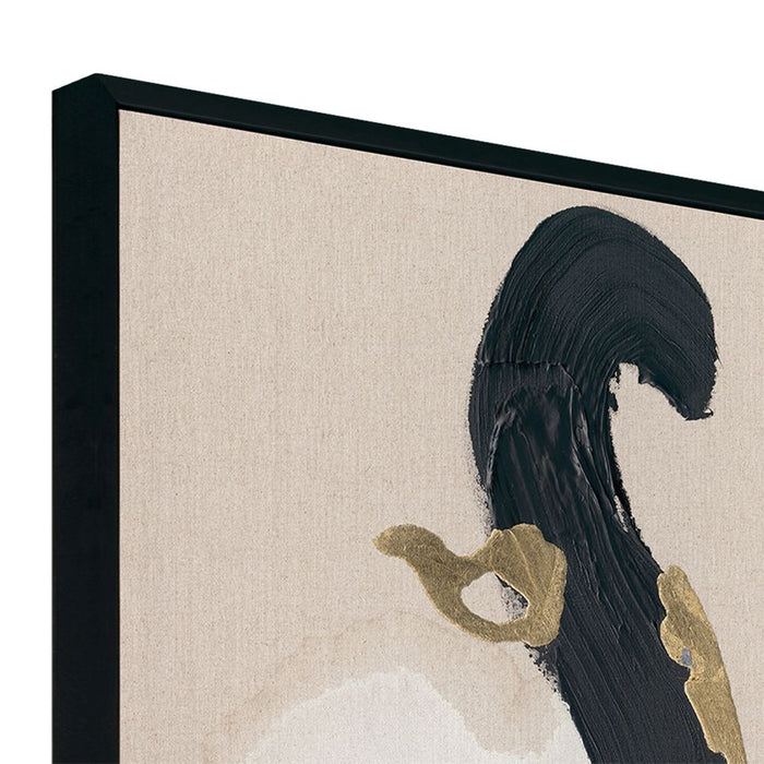 Royal Dance Canvas Painting Black & Gold - 53186