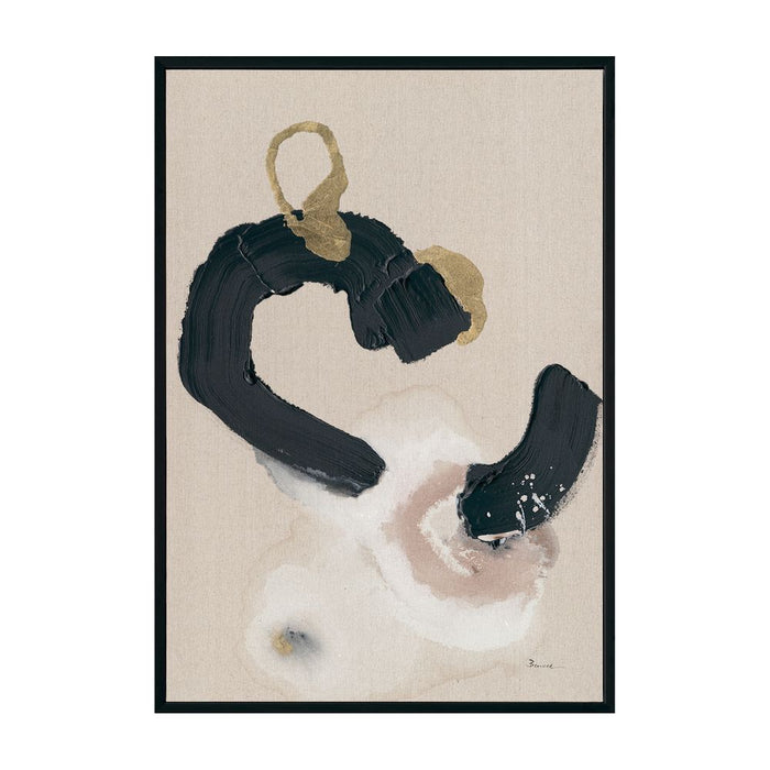 Royal Dance Canvas Painting Black & Gold - 53187