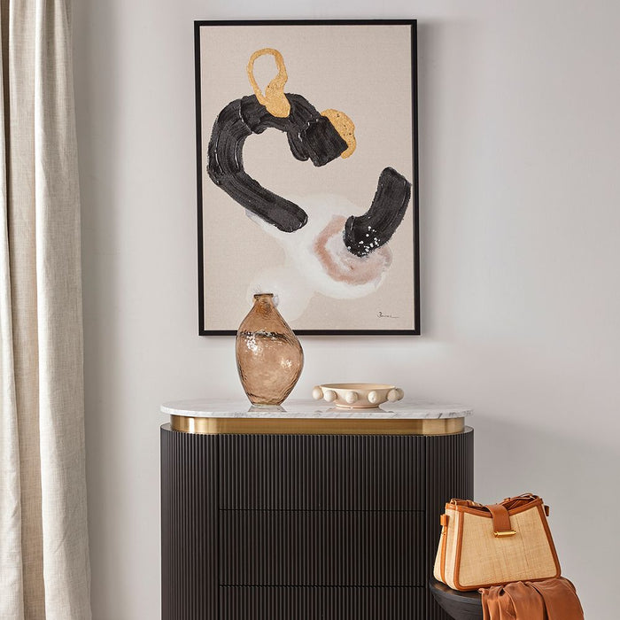 Royal Dance Canvas Painting Black & Gold - 53187