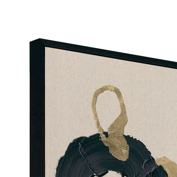 Royal Dance Canvas Painting Black & Gold - 53187