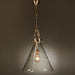 Buy Pendant Lights Australia Gadsden Glass 1 Light Pendant Large Brass - ELPIM59001AB