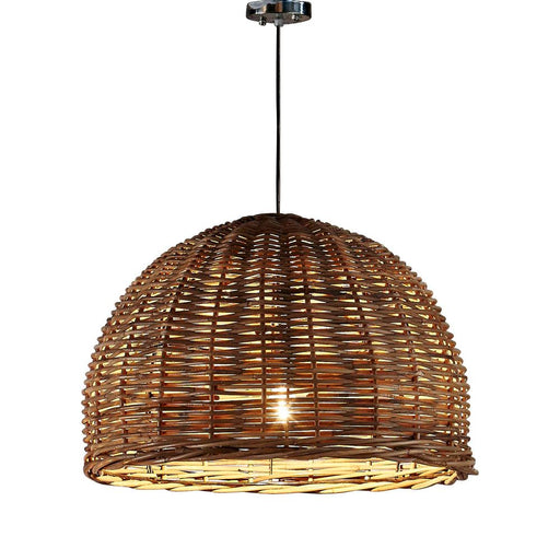 Buy Pendant Lights Australia Rattan Large 1 Light Pendant 600x400mm - ELVAN222
