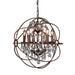 Buy Chandeliers Australia Sundance 5 Light Chandelier Medium Rust - ELZRD60002-50R