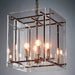 Buy Pendant Lights Australia Duke 4 Light Pendant Nickel - ELZRD50714N
