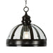 Buy Pendant Lights Australia Winston 1 Light Pendant Black Medium - ELCITFR3790BK