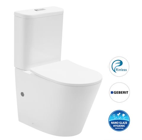 OASIS Rimless Toilet Suite White Ceramic Geberit - IOTSPK-G