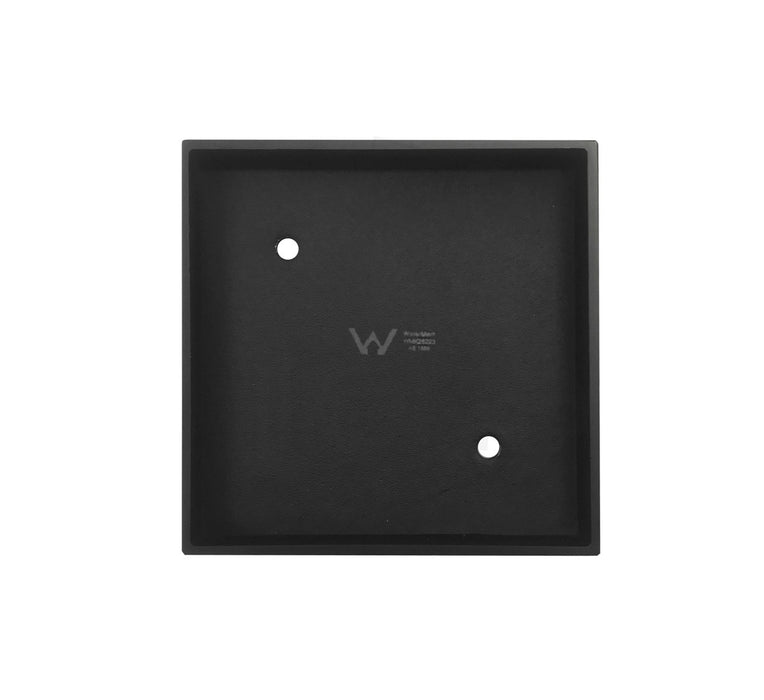 Smart 114mm Square Tiles Waste Matte Black - ISWF03-B