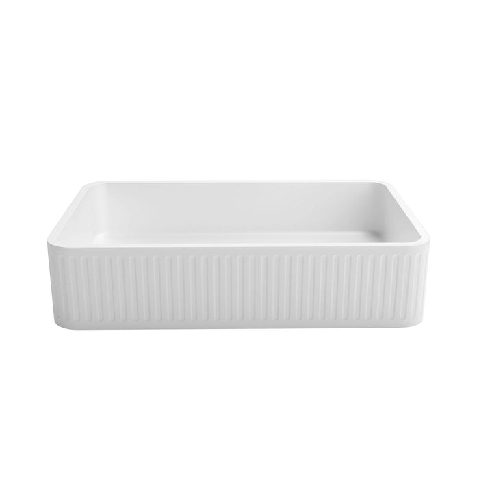 Hudson Square Concrete Basin White - OT5232CONW