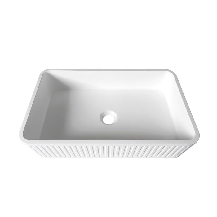 Hudson Square Concrete Basin White - OT5232CONW
