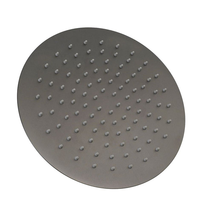 Vetto 250mm Round Shower Head Gun Metal - PSSH10GM