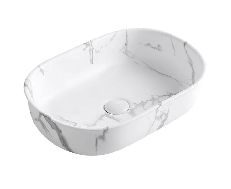 Bronte Oval Above Counter Basin Matt Carrara - OT5036MCAR