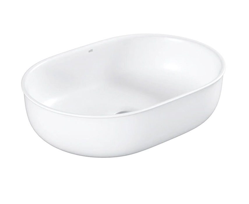 Bronte Oval Above Counter Basin Matte White - OT5036MW
