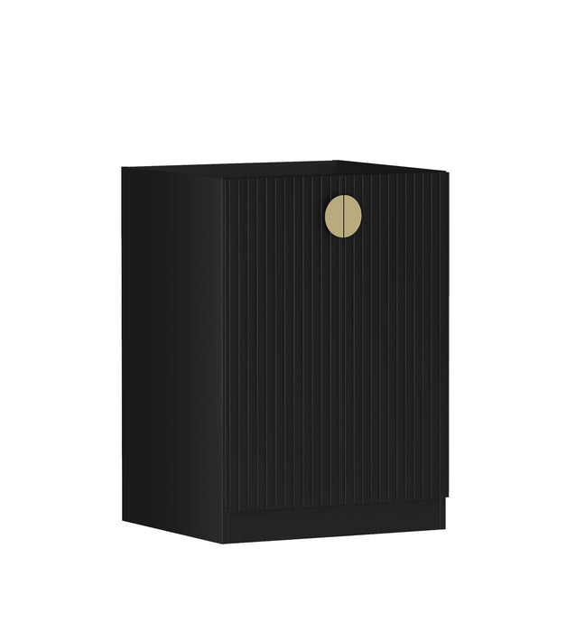 Marlo Base Cabinet Laundry Matte Black - LA-MA600B