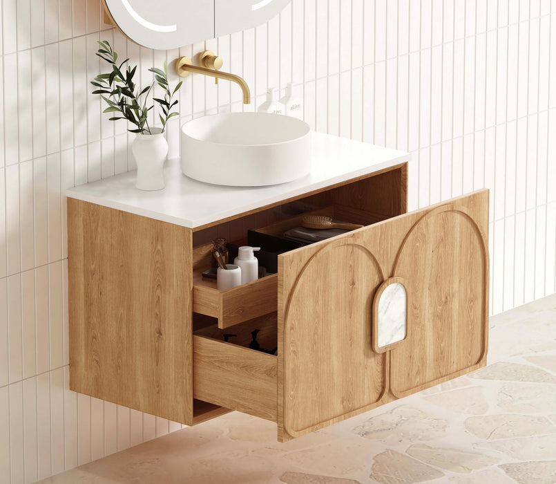 Laguna Wall Hung Vanity Natural Oak - LG900N