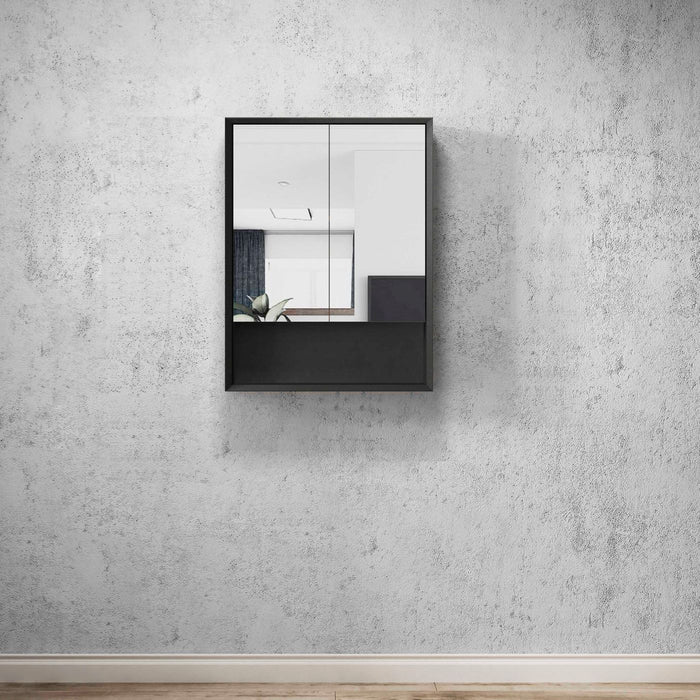Marlo Wall Cabinet 600X800 Black Satin Plywood - MASV600B