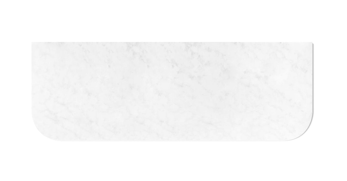 Bondi 1500x460x20 Solid Surface Cloudy Carrara Top No Hole - STBO154CA-NH