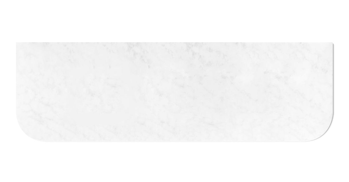 Bondi 1800x460x20 Solid Surface Cloudy Carrara Top No Hole - STBO184CA-NH