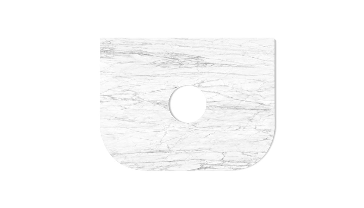 Bondi 600x460x18 Natural Carrara Marble Top - STBO64NCA