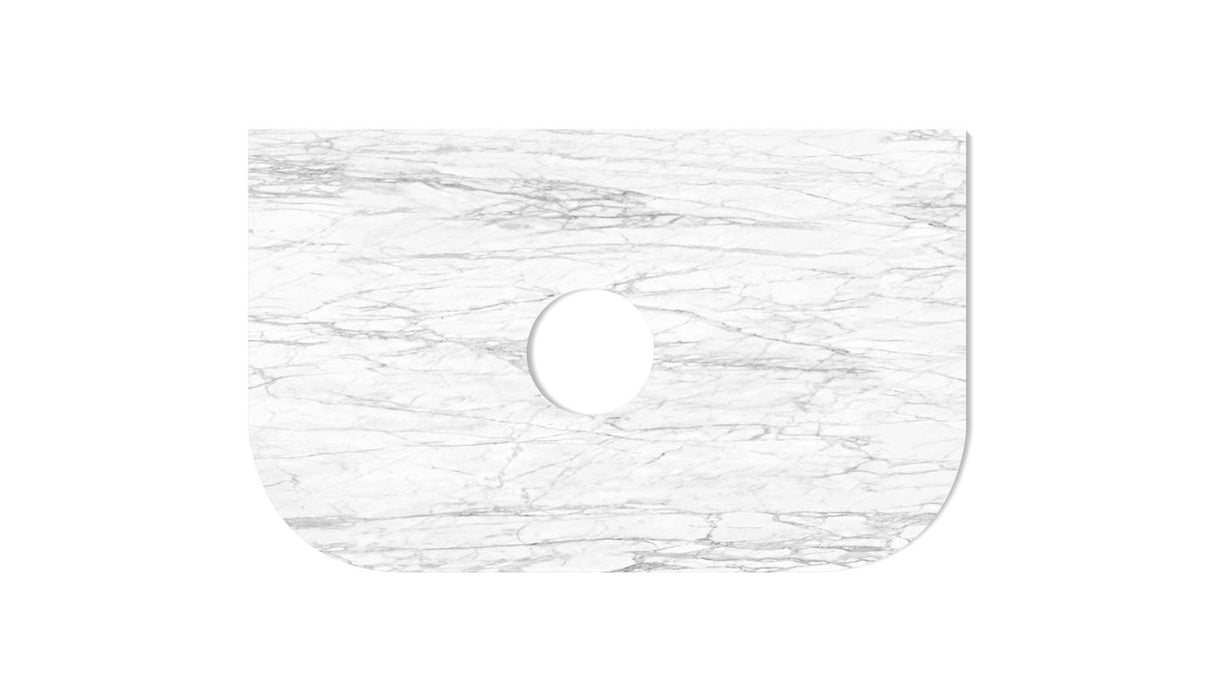 Bondi 750x460x18 Natural Carrara Marble Top - STBO74NCA