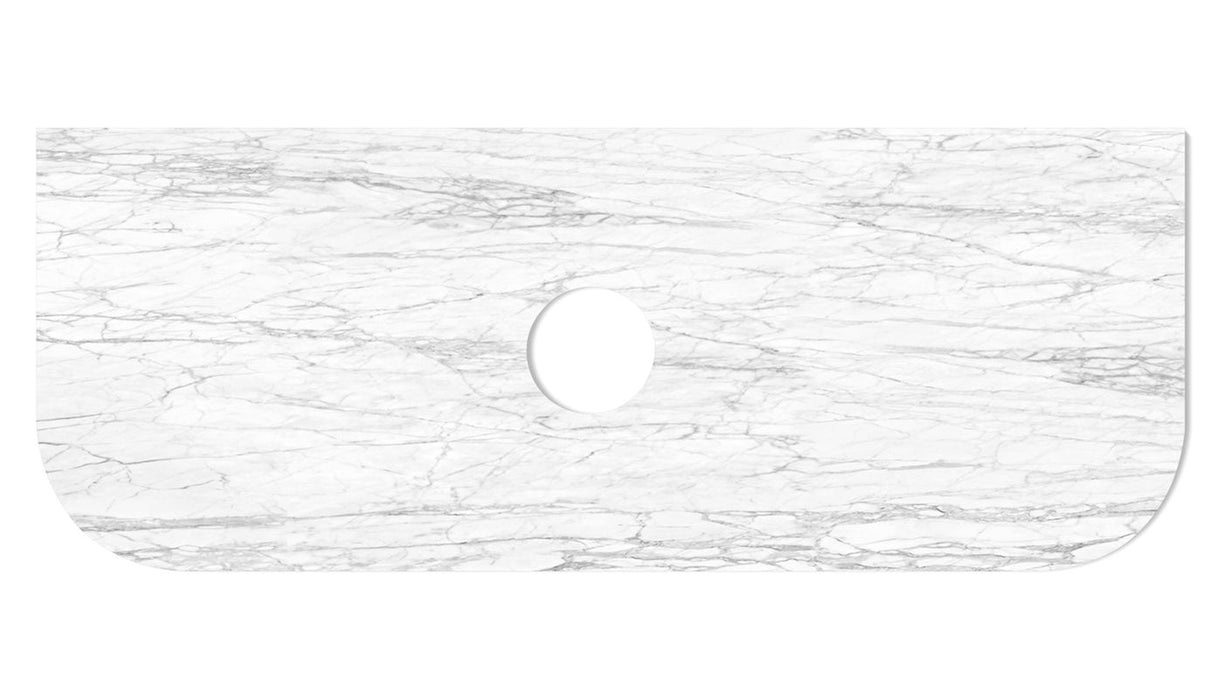 Bondi 1200x460x18 Natural Carrara Marble Top - STBO124NCA
