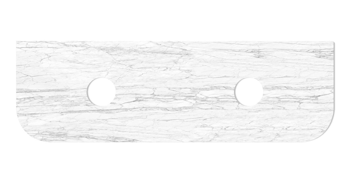 Bondi 1800x460x18 Natural Carrara Marble Top - STBO184NCA