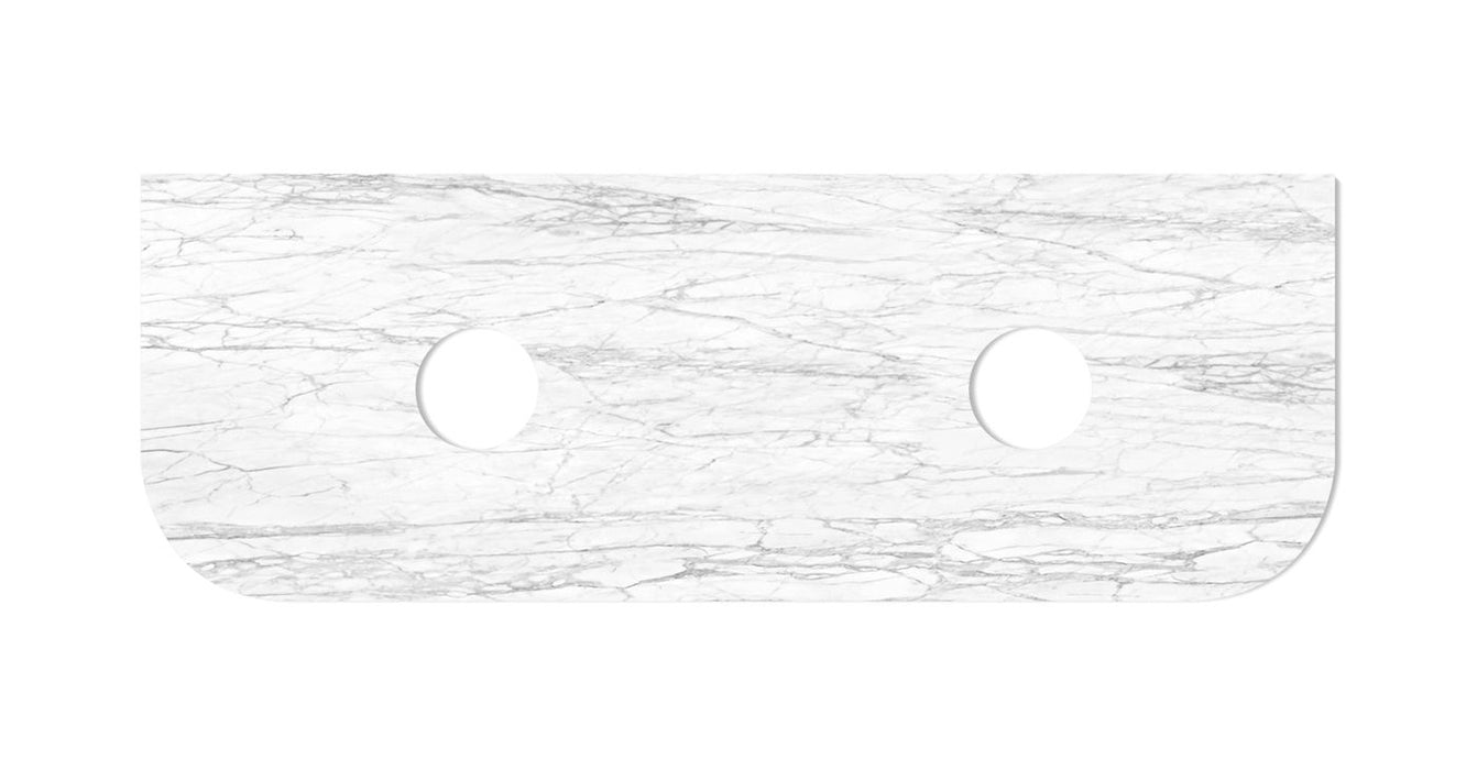 Bondi 1500x460x18 Natural Carrara Marble Top - STBO154NCA