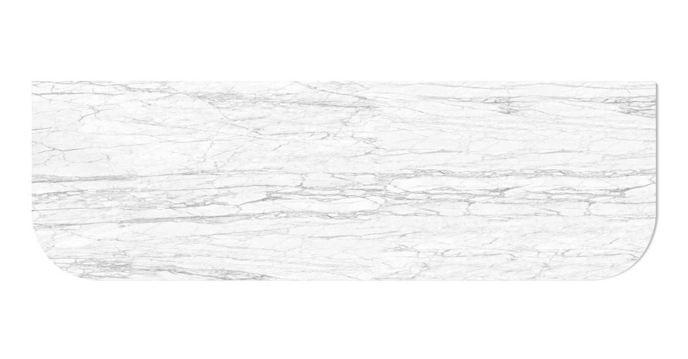 Bondi 1500x460x18 Natural Carrara Marble Top No Hole - STBO154NCA-NH