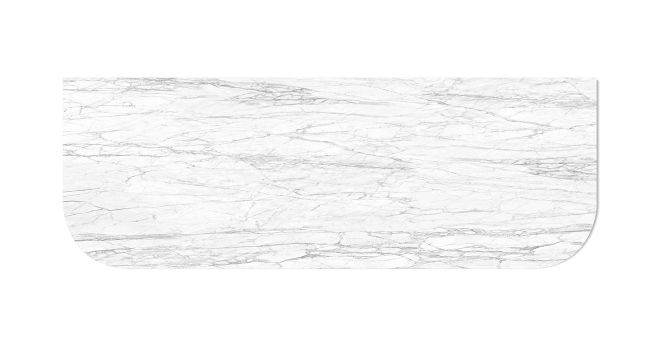 Bondi 1800x460x18 Natural Carrara Marble Top No Hole - STBO184NCA-NH