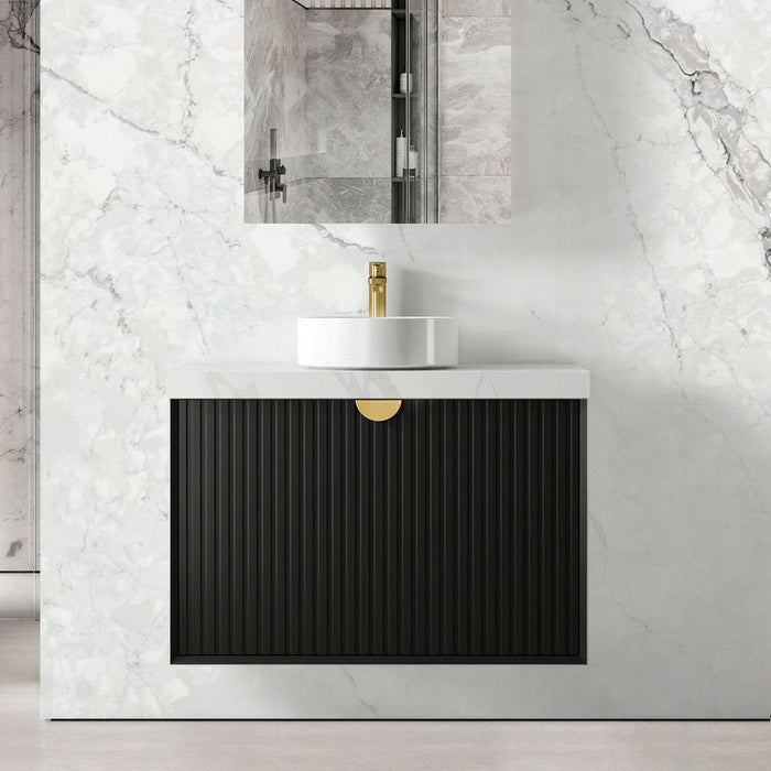 Marlo 900mm Wall Hung Vanity Matte Black - MA900B