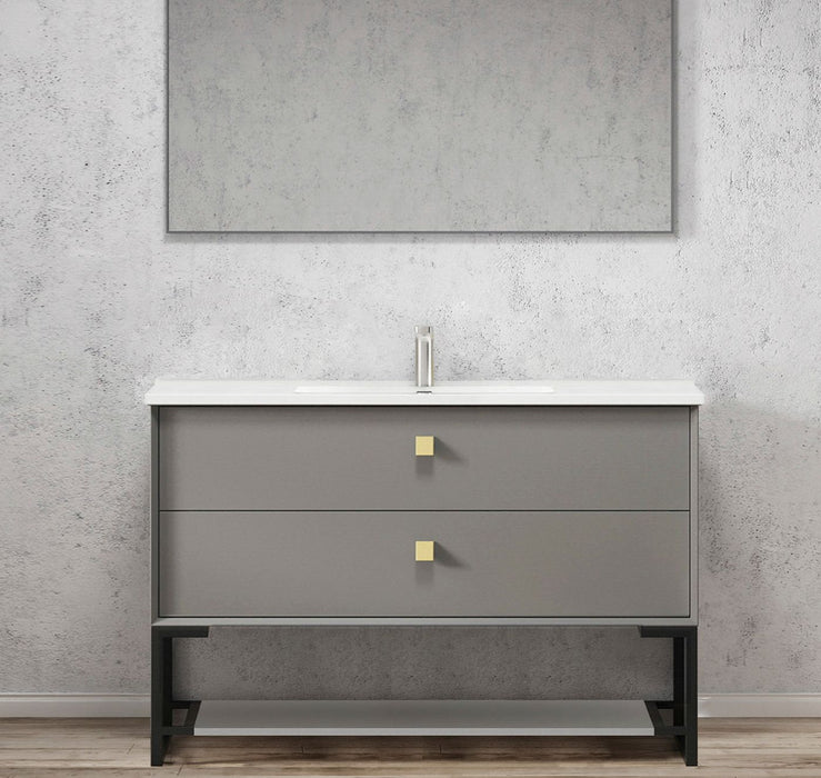 Boston Legs and shelf Only 1200X450 Matte Grey - LEG-BOSTON1200G