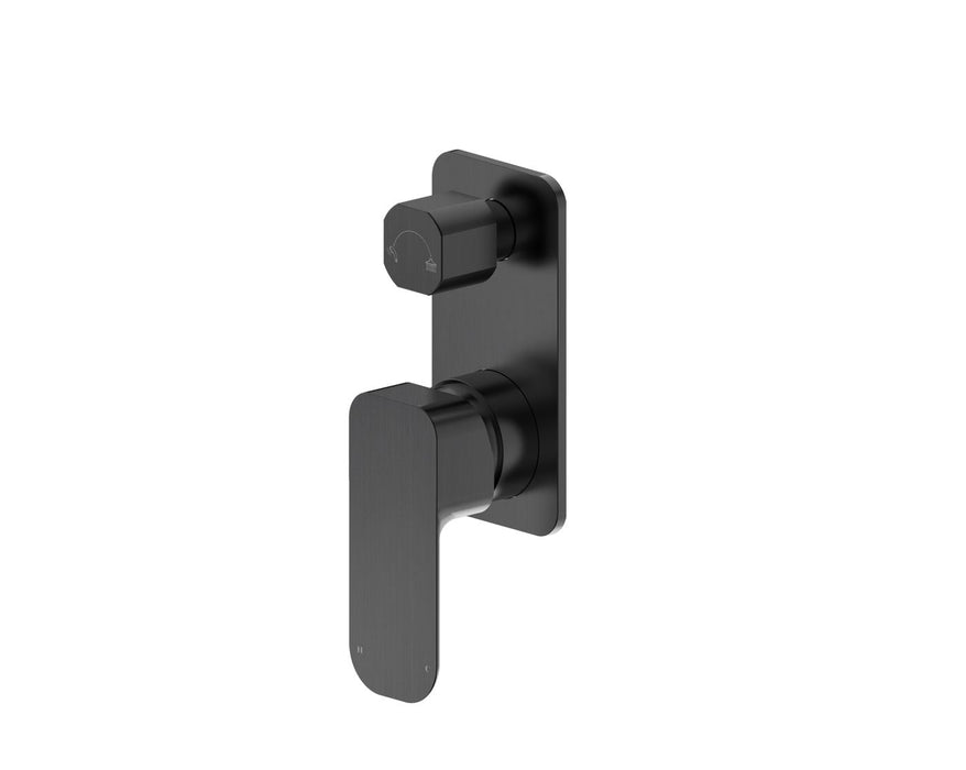 Oskar Shower Mixer with Diverter Gun Metal - TP-ODSMGM
