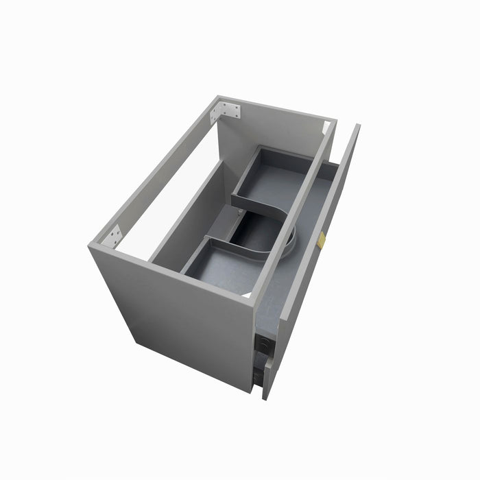 Boston 600mm Wall Hung Vanity Light Grey - BS600LG