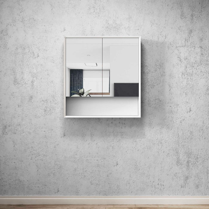 Boston Wall Cabinet 750x800 Matte White Plywood - BSSV750W