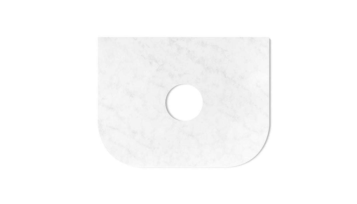 Bondi 600x460x20 Solid Surface Cloudy Carrara Top - STBO64CA
