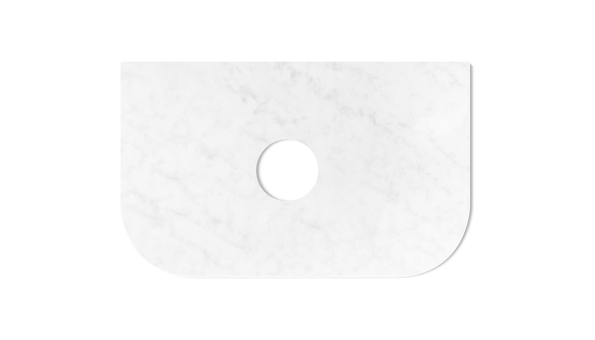 Bondi 750x460x20 Solid Surface Cloudy Carrara Top - STBO74CA