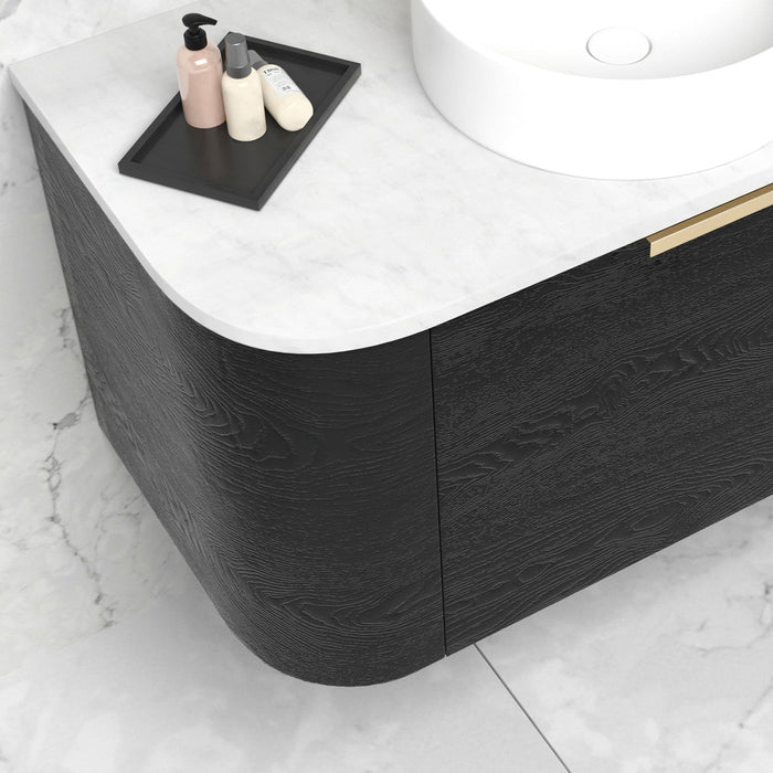 Bondi 750x460x20 Solid Surface Cloudy Carrara Top - STBO74CA