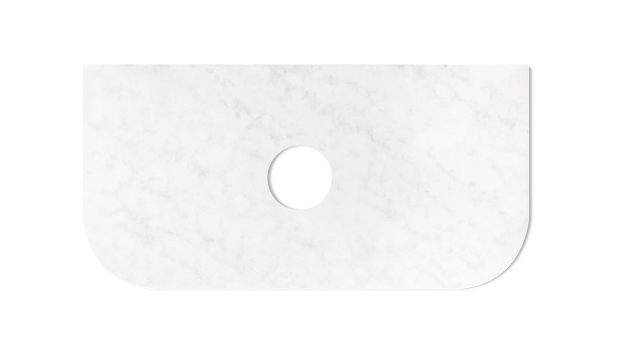 Bondi 900x460x20 Solid Surface Cloudy Carrara Top - STBO94CA