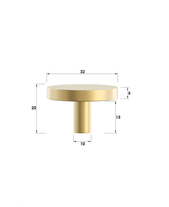 Chloe 32mm Handle Brushed Brass - CHHDL-BB