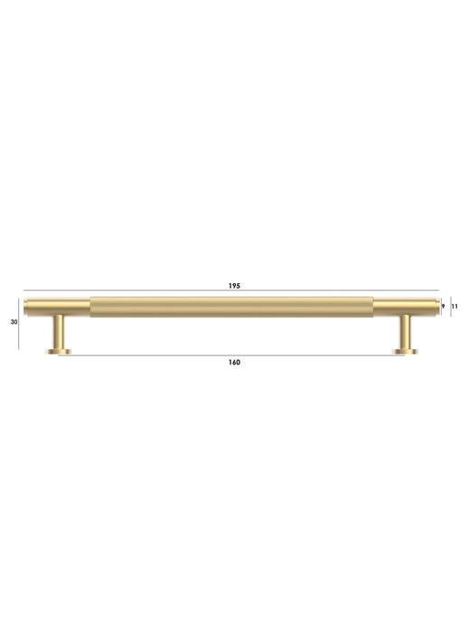 Soho 195mm Handle Brushed Brass - SOHDL160-BB
