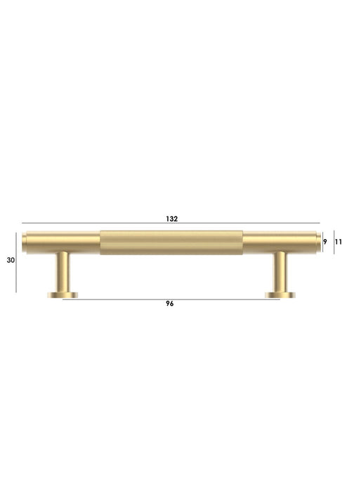 Soho 132mm Handle Brushed Brass - SOHDL96-BB