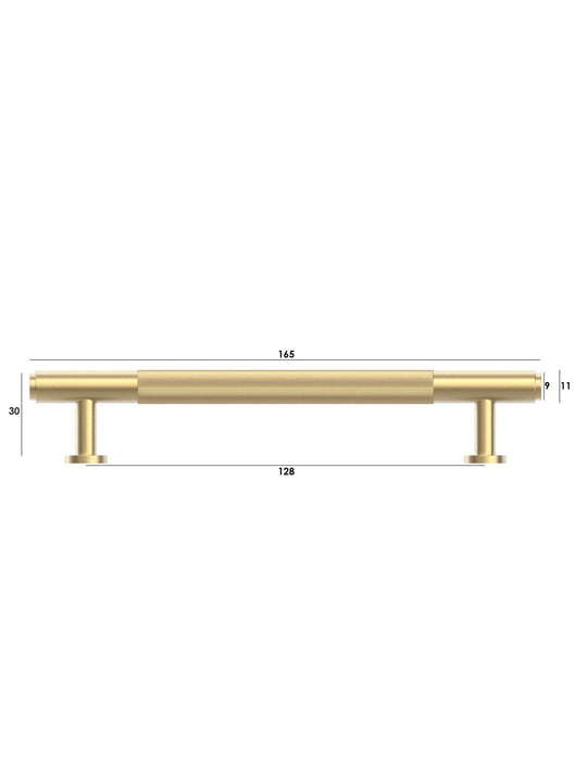 Soho 165mm Handle Brushed Brass - SOHDL128-BB