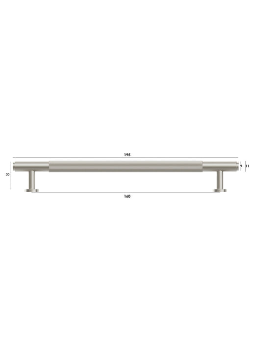 Soho 195mm Handle Brushed Nickel - SOHDL160-BN