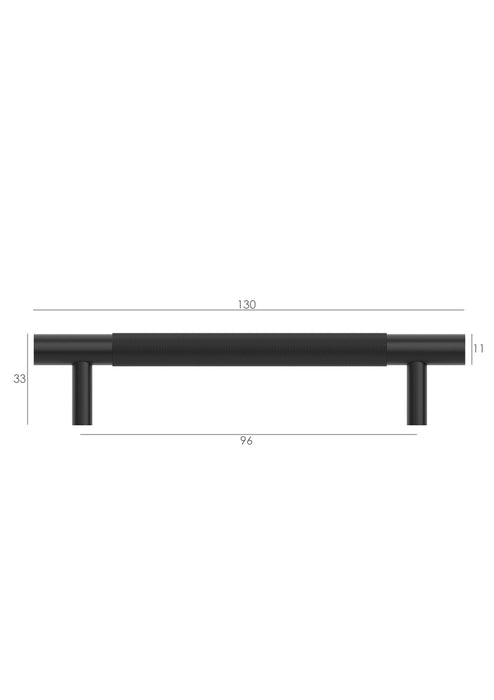 Nord 130mm Handle Matte Black - NOHDL128-BLK